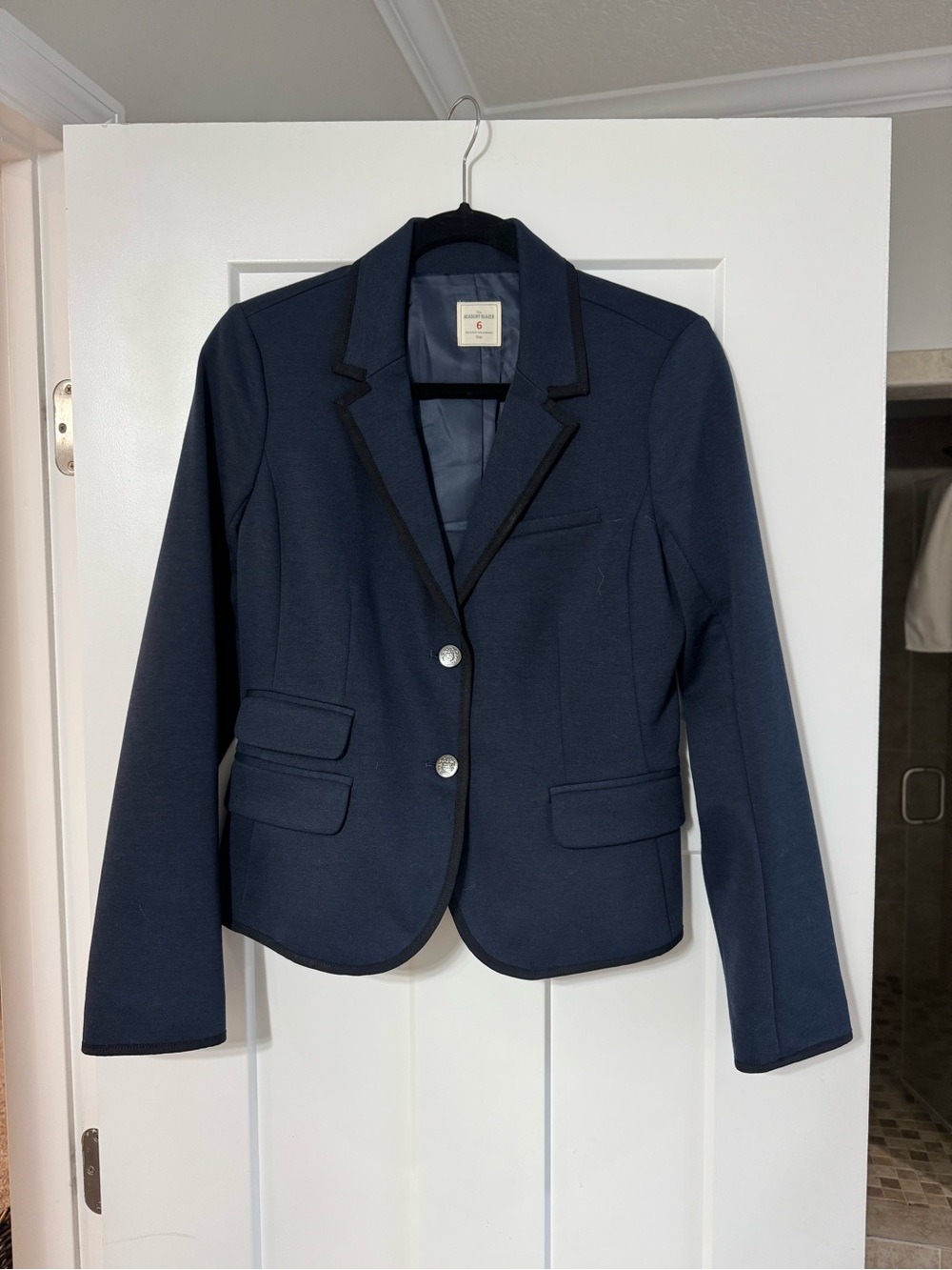 Gap Vinatge Navy Tailored Blazer